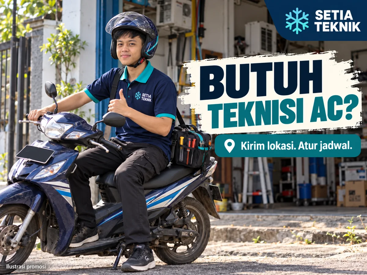  promosi — Teknisi berangkat ke lokasi